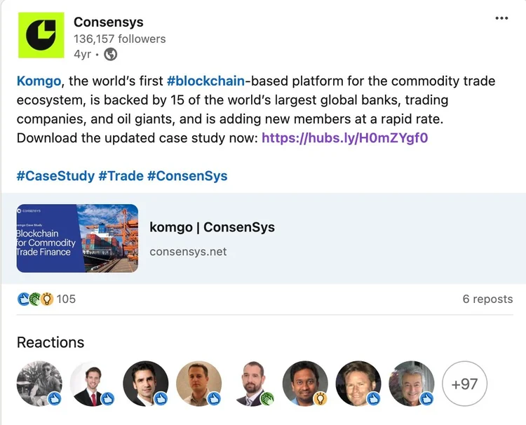 linkedin post
